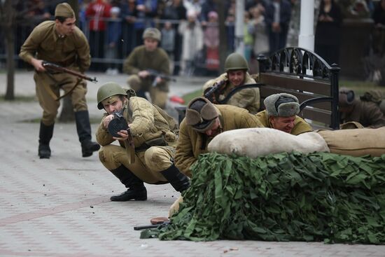 Russia WWII Krasnodar Liberation Anniversary Re-enactment