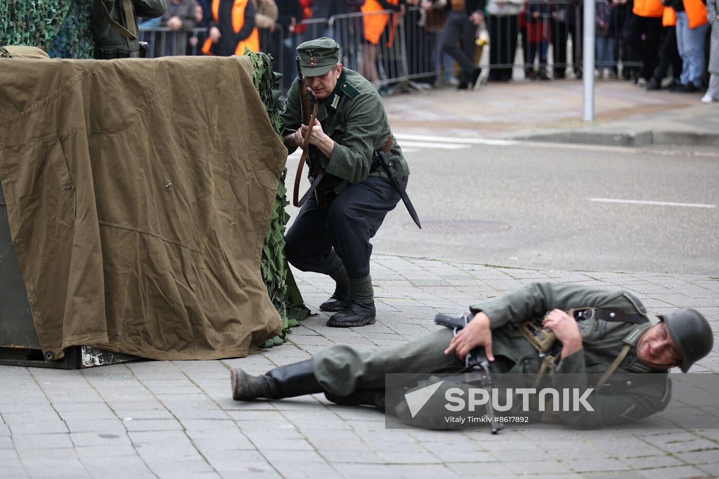 Russia WWII Krasnodar Liberation Anniversary Re-enactment