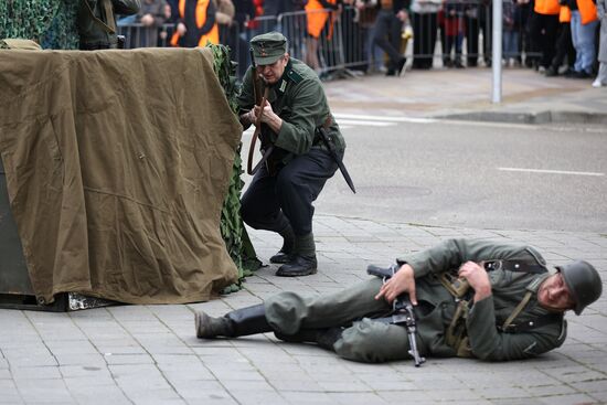 Russia WWII Krasnodar Liberation Anniversary Re-enactment