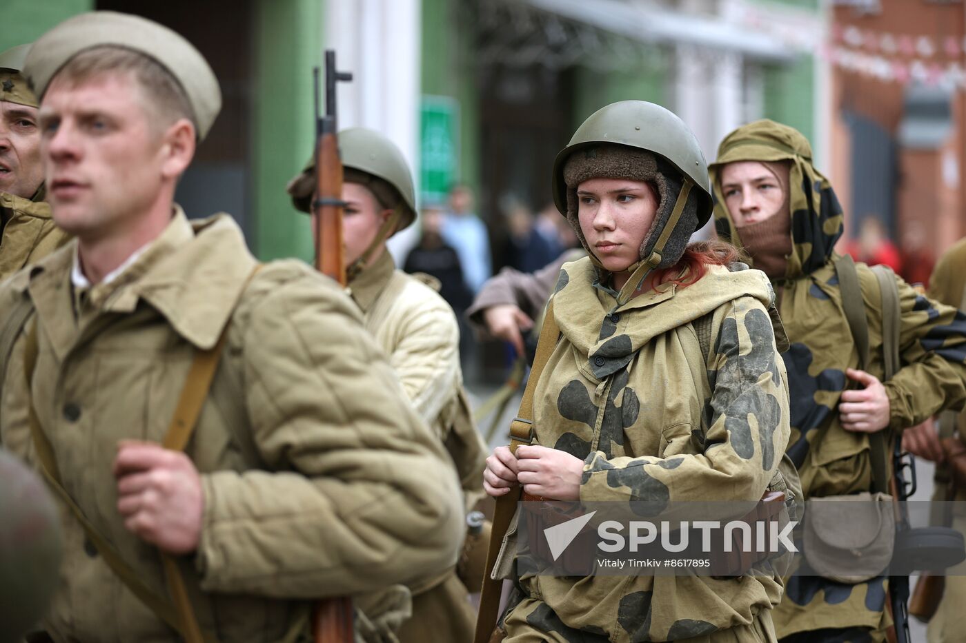 Russia WWII Krasnodar Liberation Anniversary Re-enactment