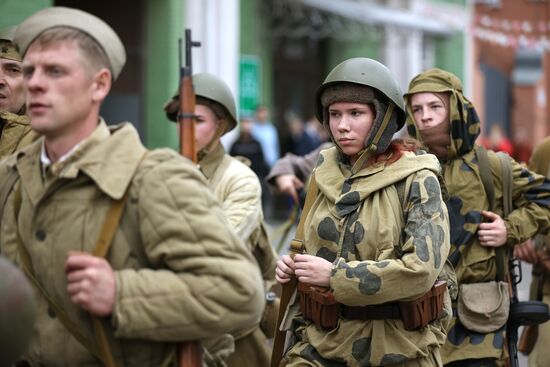 Russia WWII Krasnodar Liberation Anniversary Re-enactment