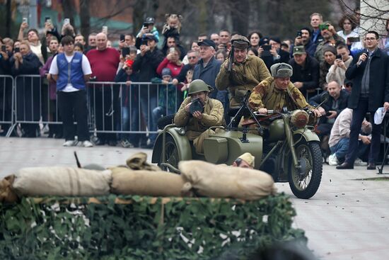 Russia WWII Krasnodar Liberation Anniversary Re-enactment