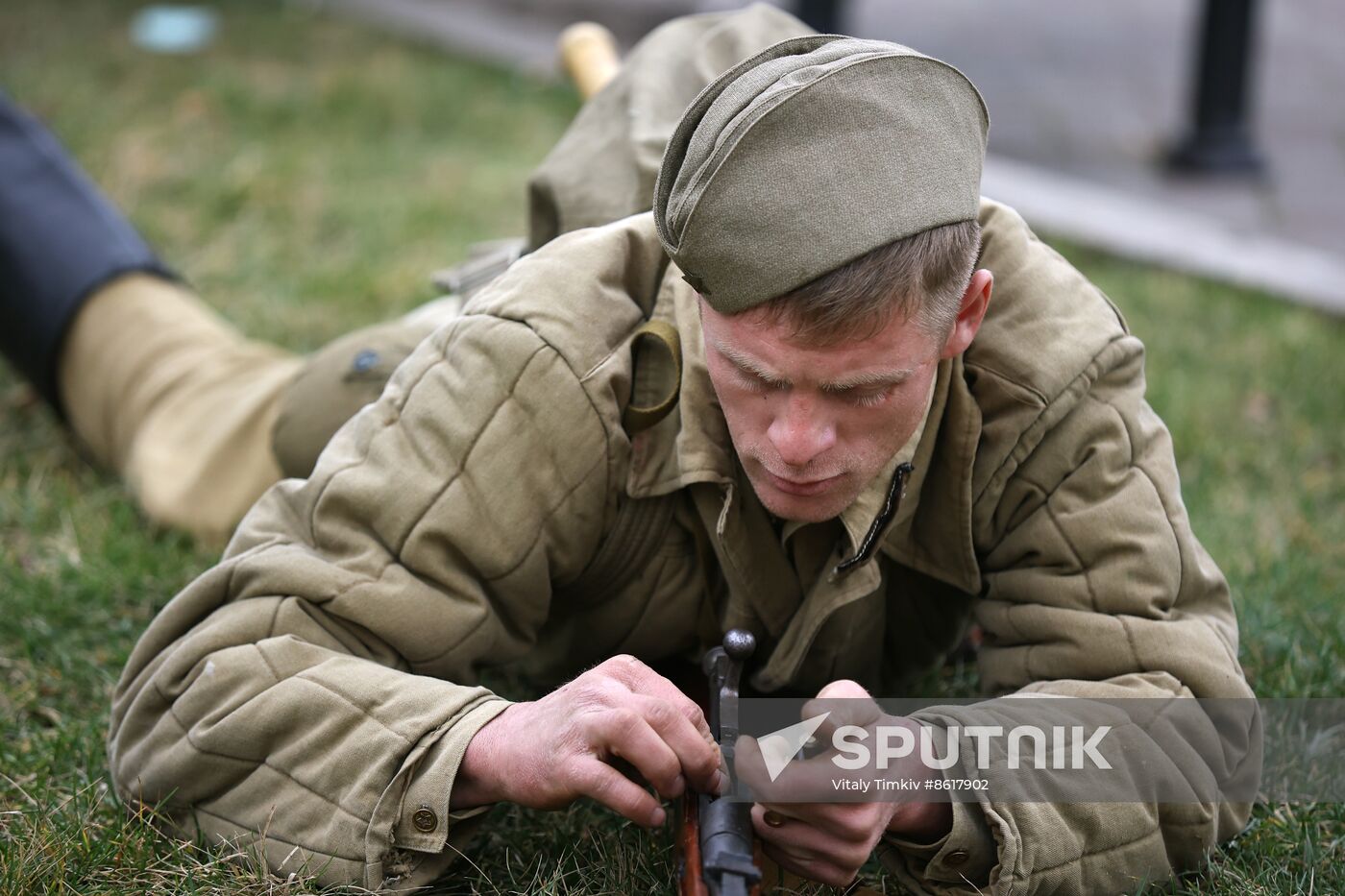 Russia WWII Krasnodar Liberation Anniversary Re-enactment