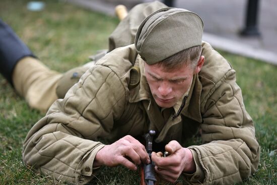 Russia WWII Krasnodar Liberation Anniversary Re-enactment