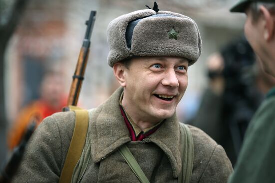 Russia WWII Krasnodar Liberation Anniversary Re-enactment