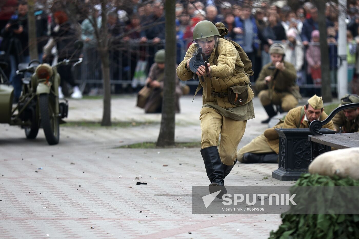 Russia WWII Krasnodar Liberation Anniversary Re-enactment