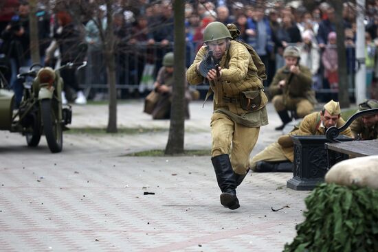 Russia WWII Krasnodar Liberation Anniversary Re-enactment