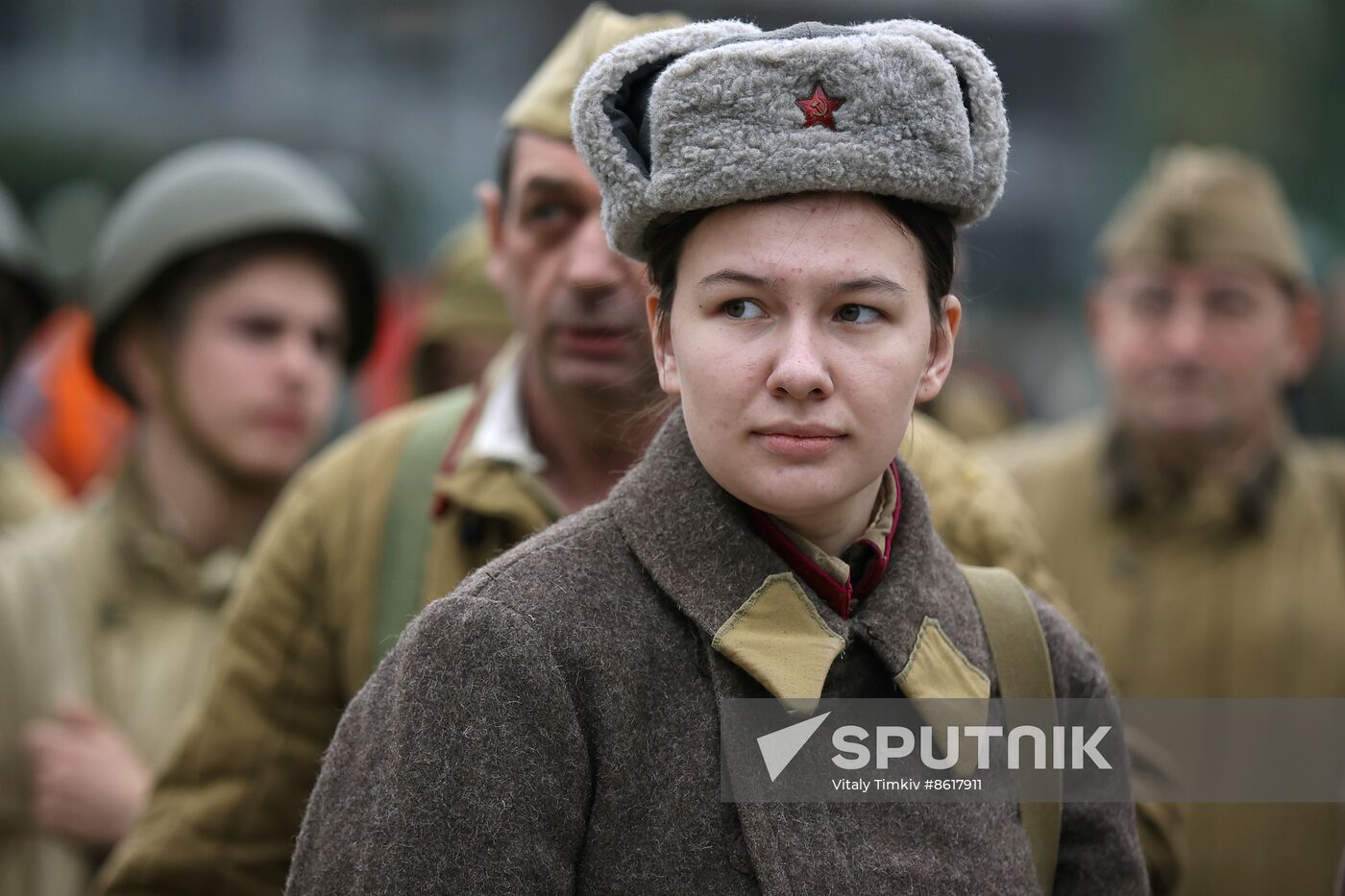 Russia WWII Krasnodar Liberation Anniversary Re-enactment