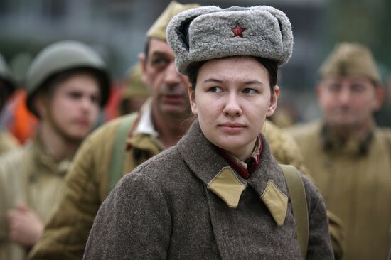 Russia WWII Krasnodar Liberation Anniversary Re-enactment
