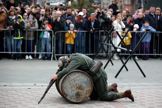 Russia WWII Krasnodar Liberation Anniversary Re-enactment