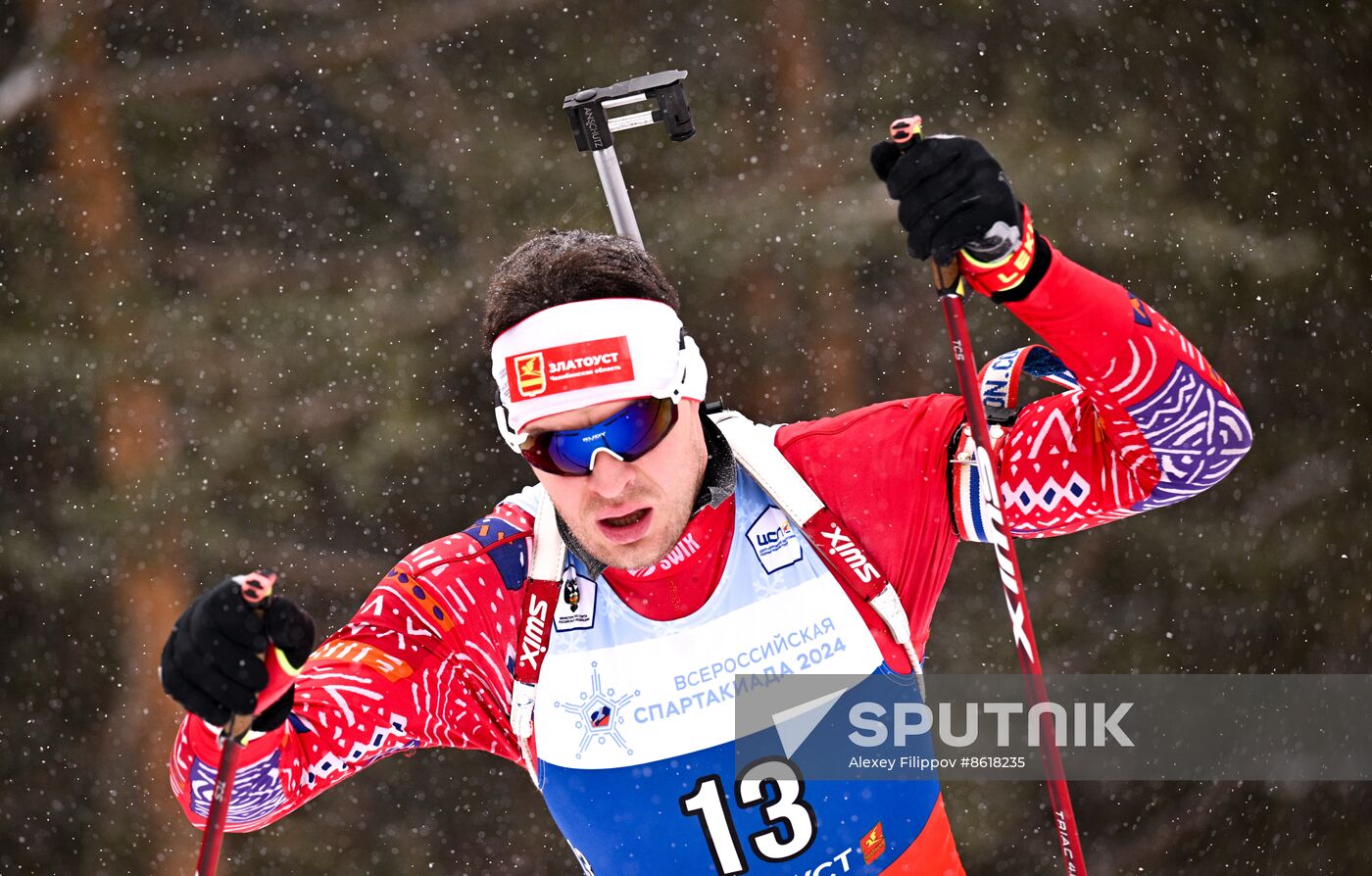 Russia Spartakiad Biathlon Men Individual