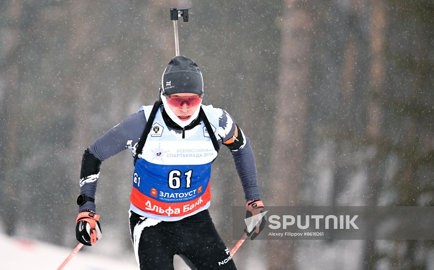 Russia Spartakiad Biathlon Men Individual