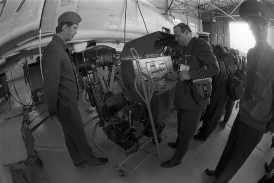 CSCE representatives at Siversky military airfield
