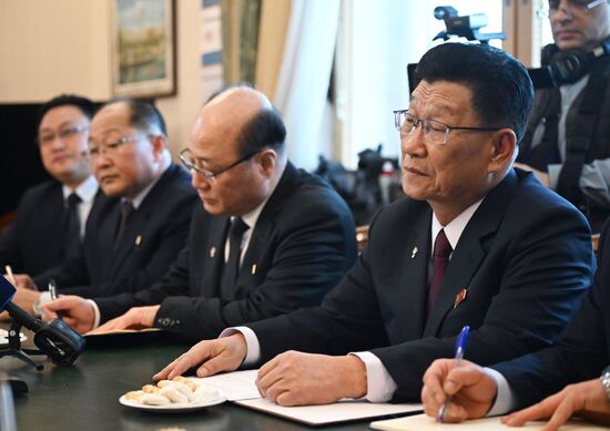 Russia Communist Party DPRK Workers' Party Meeting