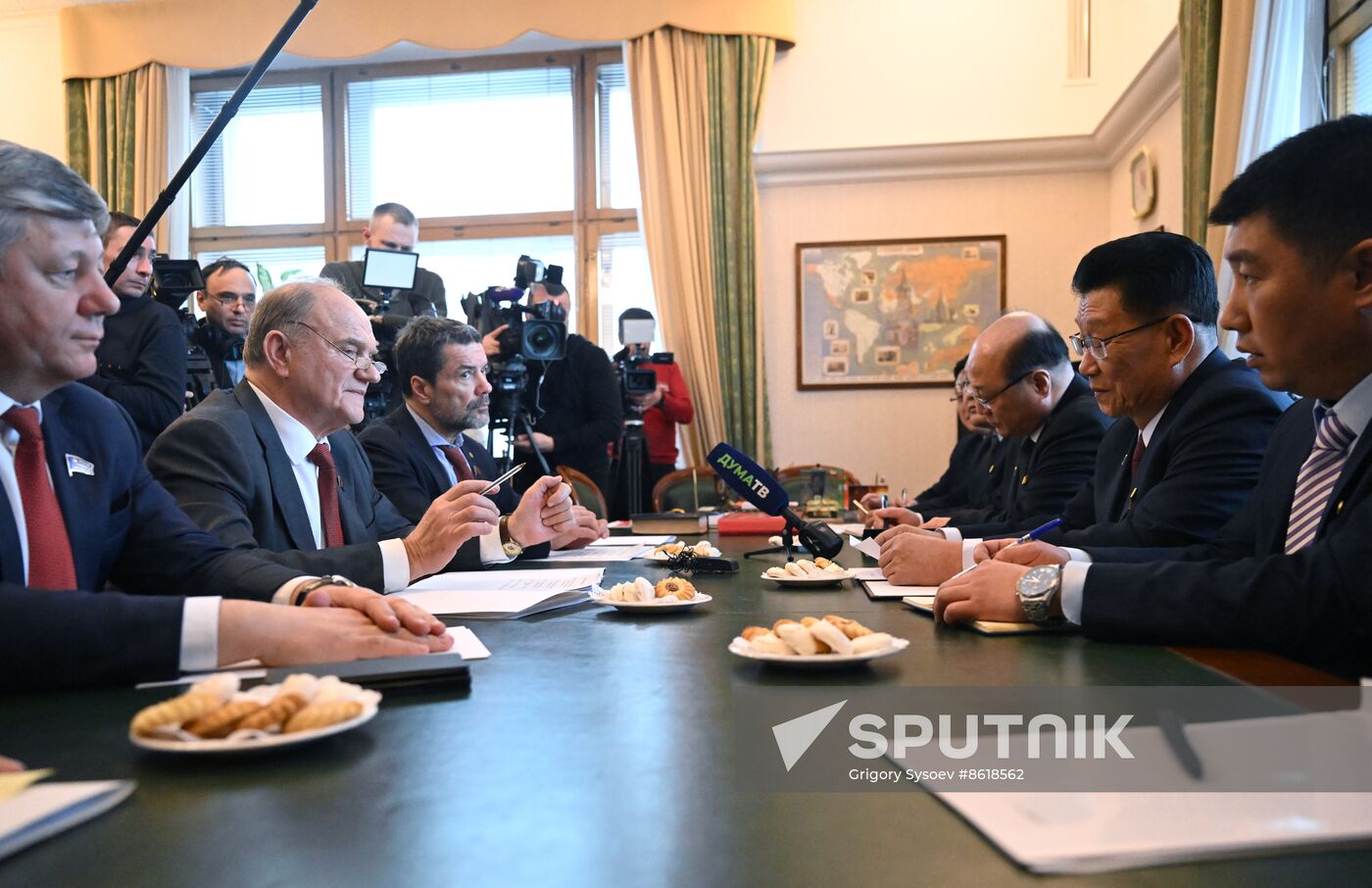 Russia Communist Party DPRK Workers' Party Meeting