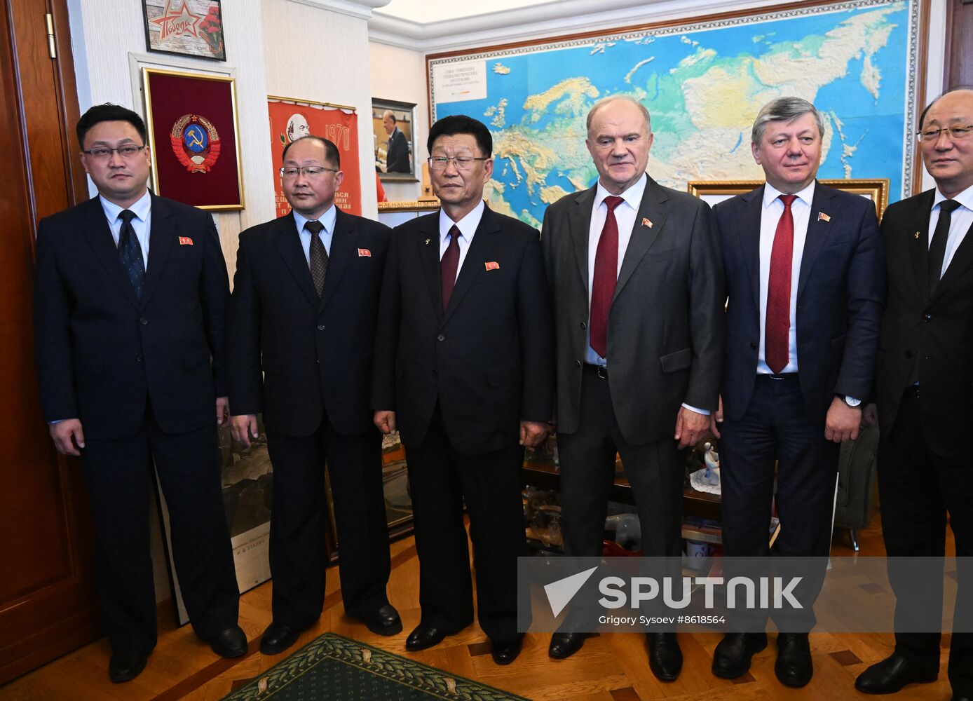 Russia Communist Party DPRK Workers' Party Meeting