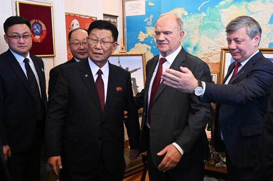 Russia Communist Party DPRK Workers' Party Meeting