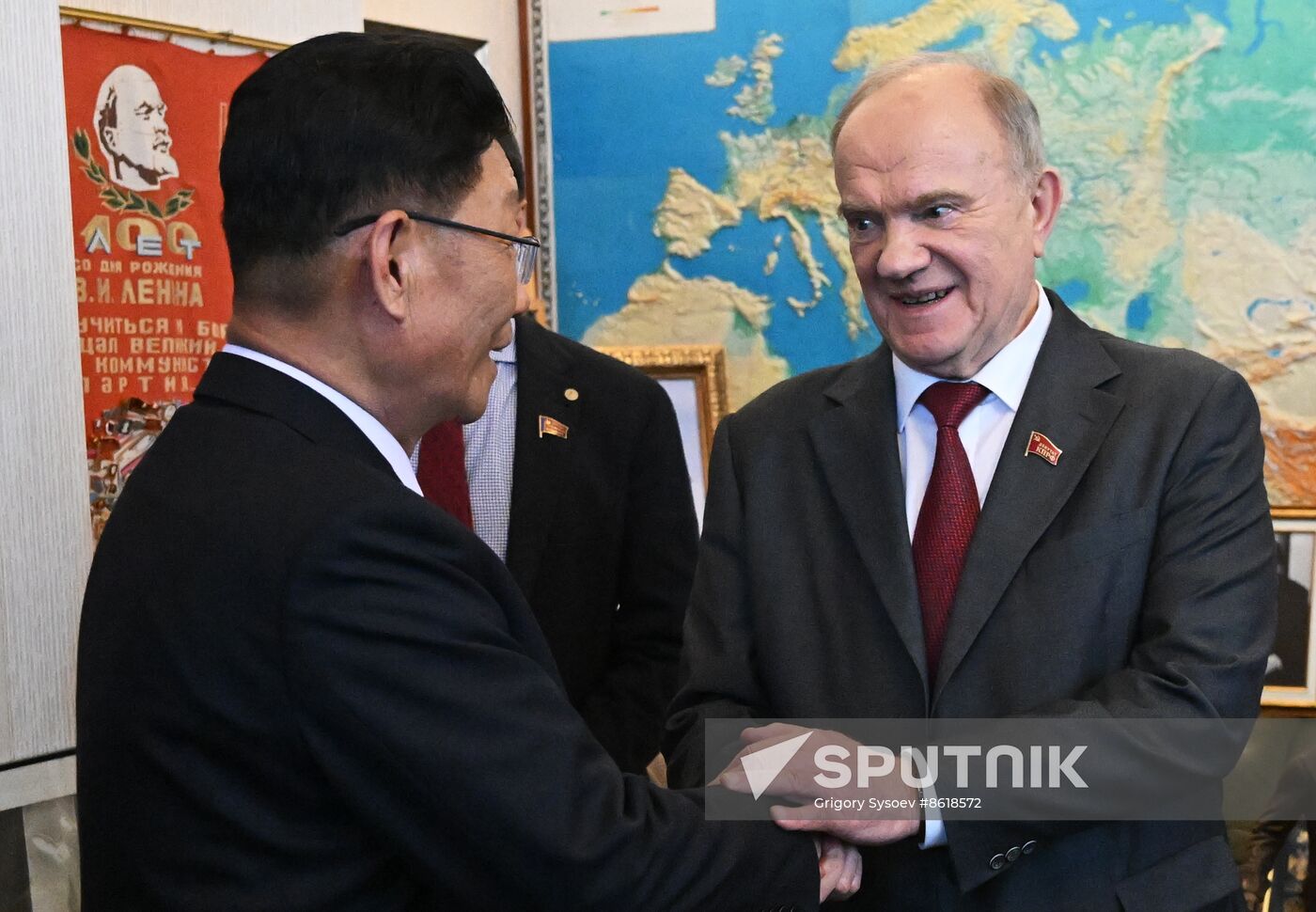 Russia Communist Party DPRK Workers' Party Meeting