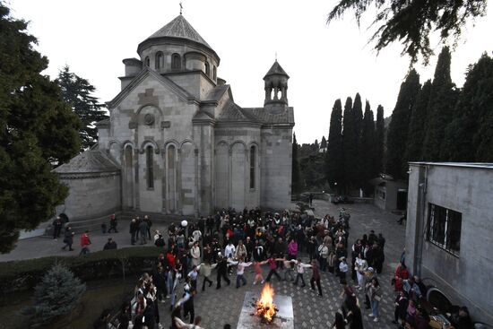 Russian Crimea Armenian Trndez Feast