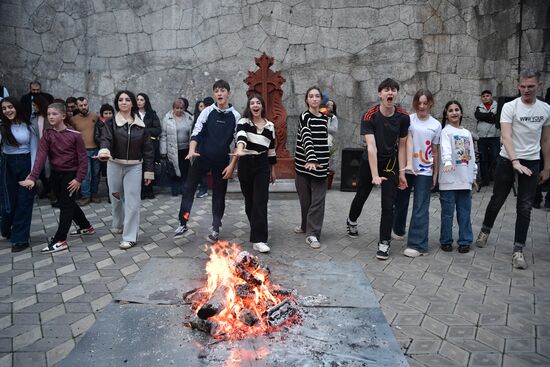 Russian Crimea Armenian Trndez Feast