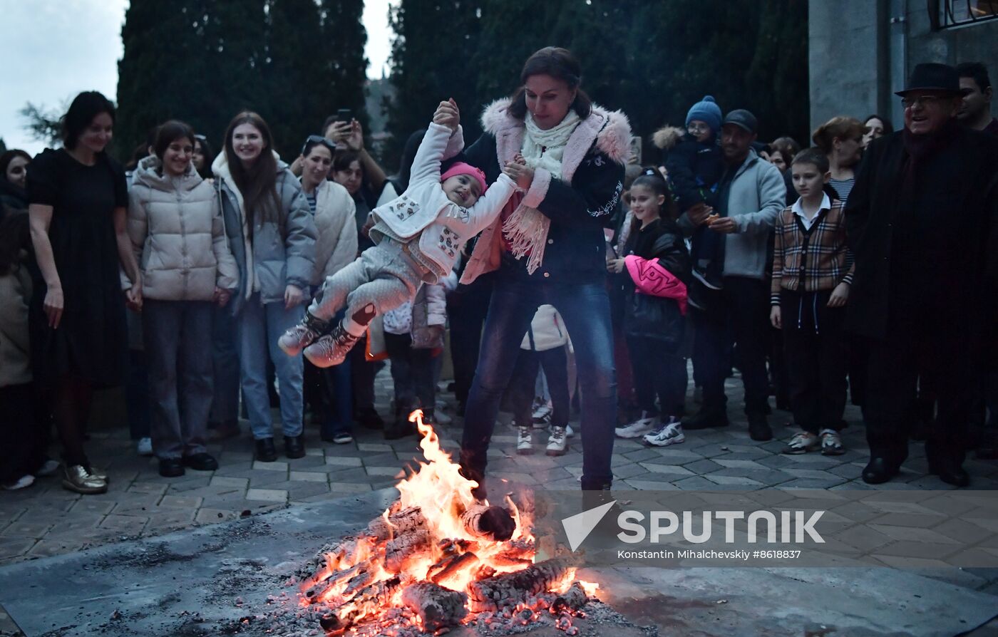 Russian Crimea Armenian Trndez Feast