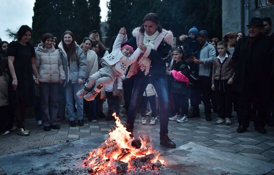 Russian Crimea Armenian Trndez Feast