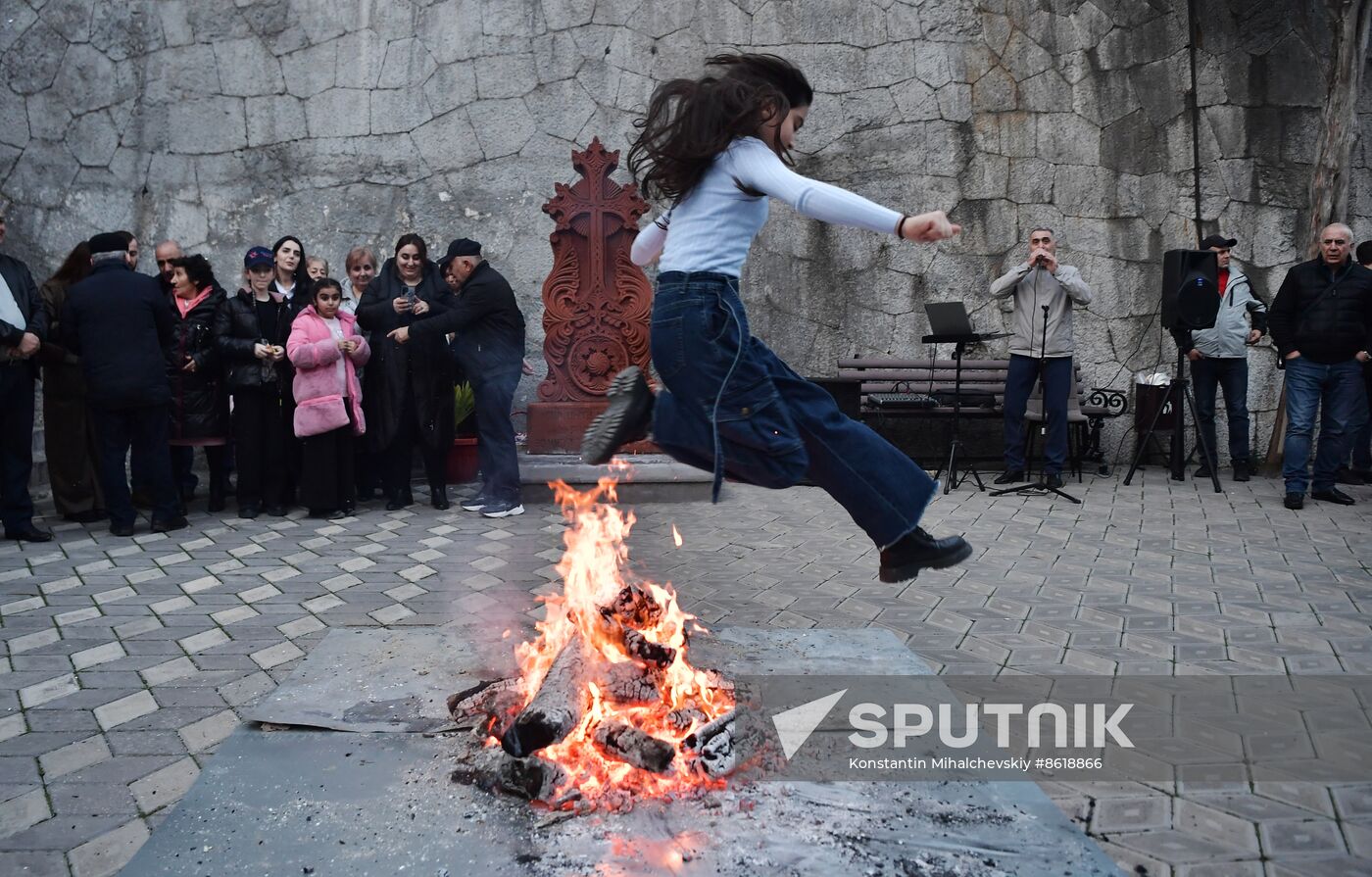 Russian Crimea Armenian Trndez Feast