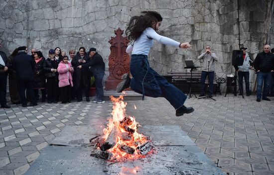 Russian Crimea Armenian Trndez Feast