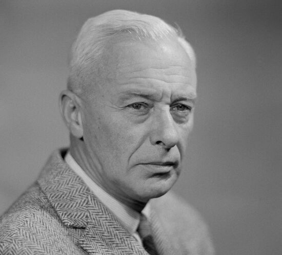 Soviet film director Roman Karmen