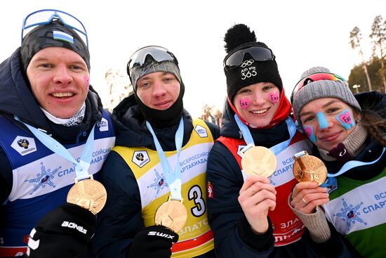 Russia Spartakiad Biathlon Mixed Relay