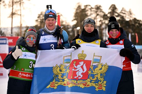 Russia Spartakiad Biathlon Mixed Relay