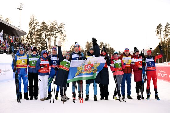 Russia Spartakiad Biathlon Mixed Relay