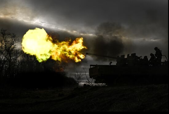 Russia Ukraine Military Operation Artillery Unit