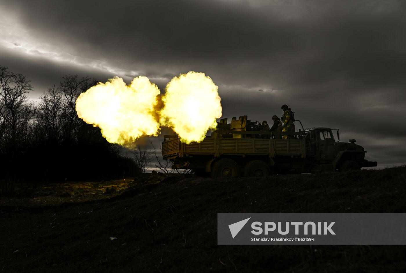 Russia Ukraine Military Operation Artillery Unit