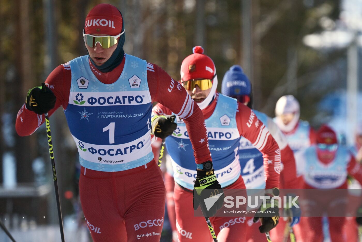 Russia Spartakiad Cross-Country Skiing Men Mass Start