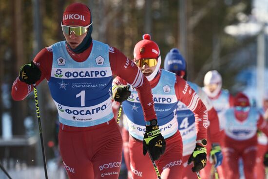 Russia Spartakiad Cross-Country Skiing Men Mass Start