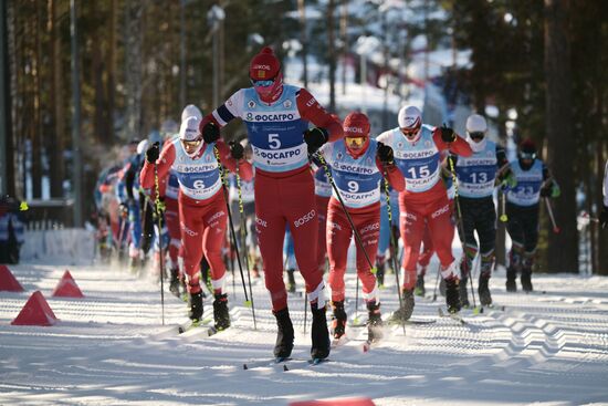 Russia Spartakiad Cross-Country Skiing Men Mass Start