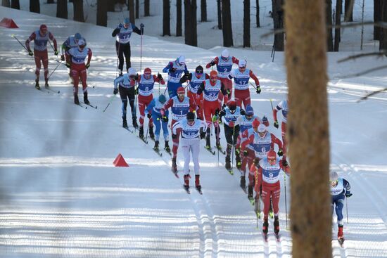 Russia Spartakiad Cross-Country Skiing Men Mass Start