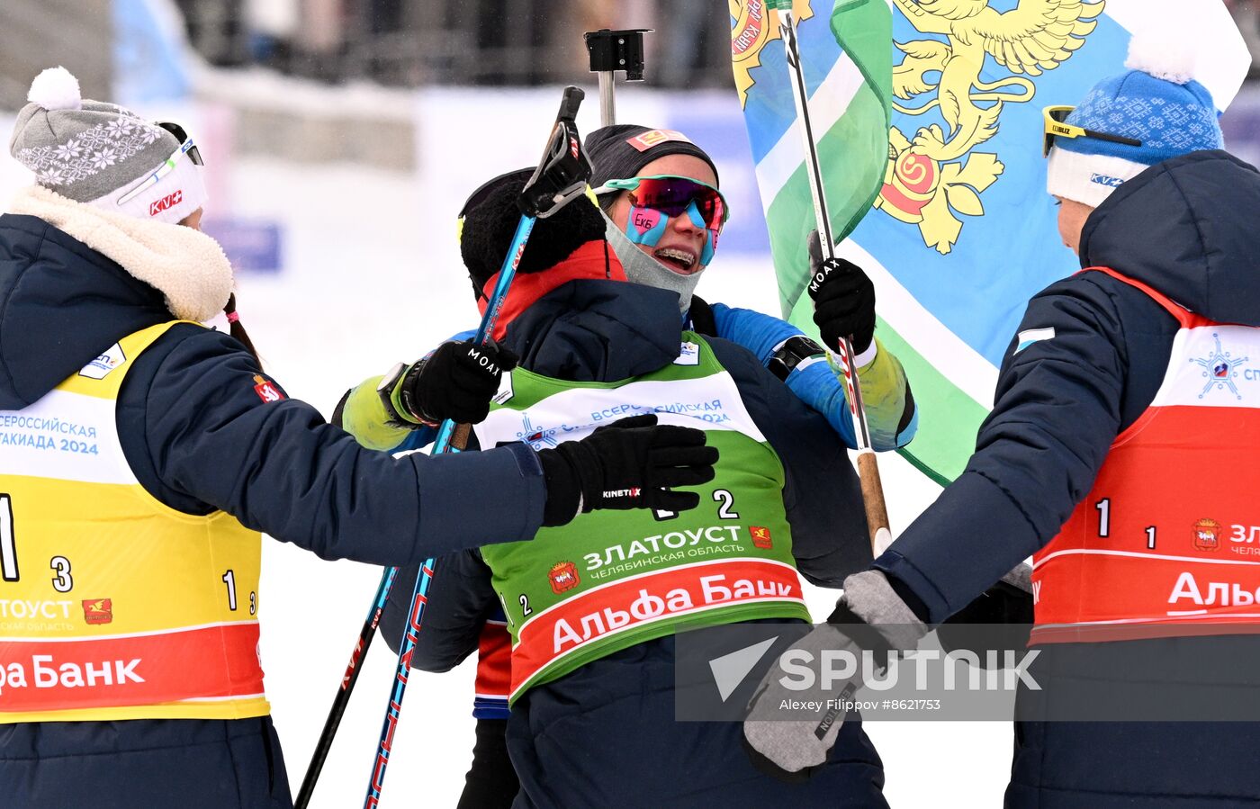 Russia Spartakiad Biathlon Women Relay