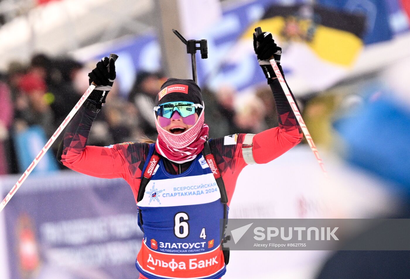 Russia Spartakiad Biathlon Women Relay