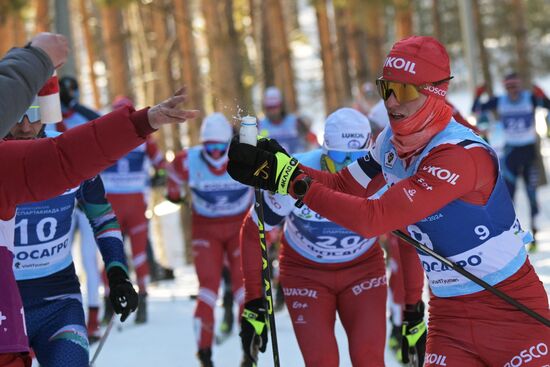 Russia Spartakiad Cross-Country Skiing Men Mass Start