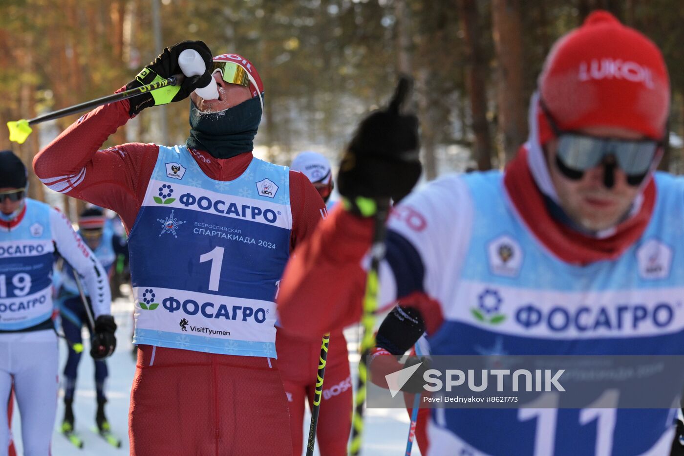 Russia Spartakiad Cross-Country Skiing Men Mass Start