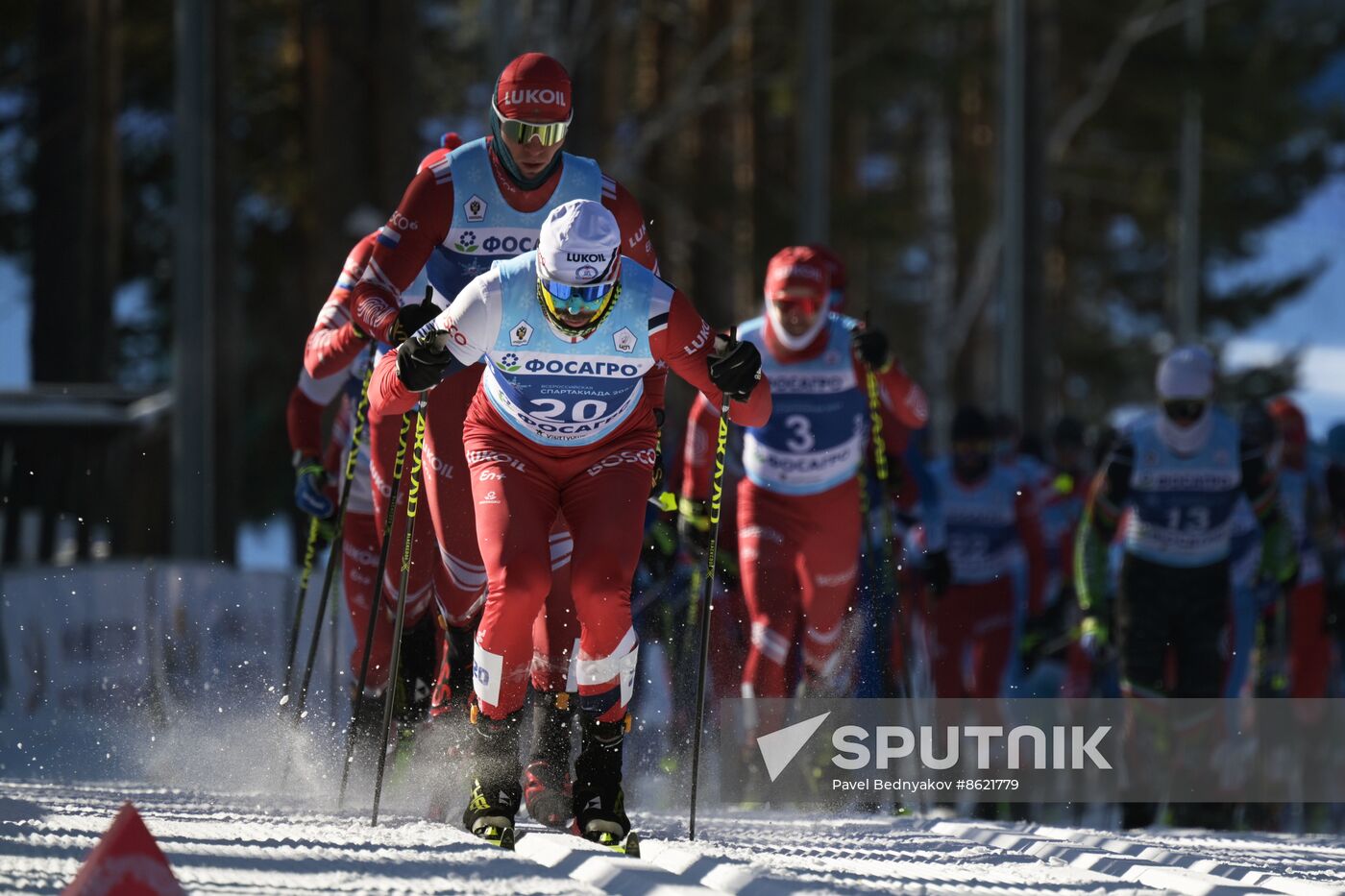 Russia Spartakiad Cross-Country Skiing Men Mass Start