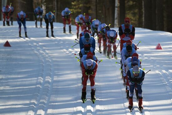 Russia Spartakiad Cross-Country Skiing Men Mass Start