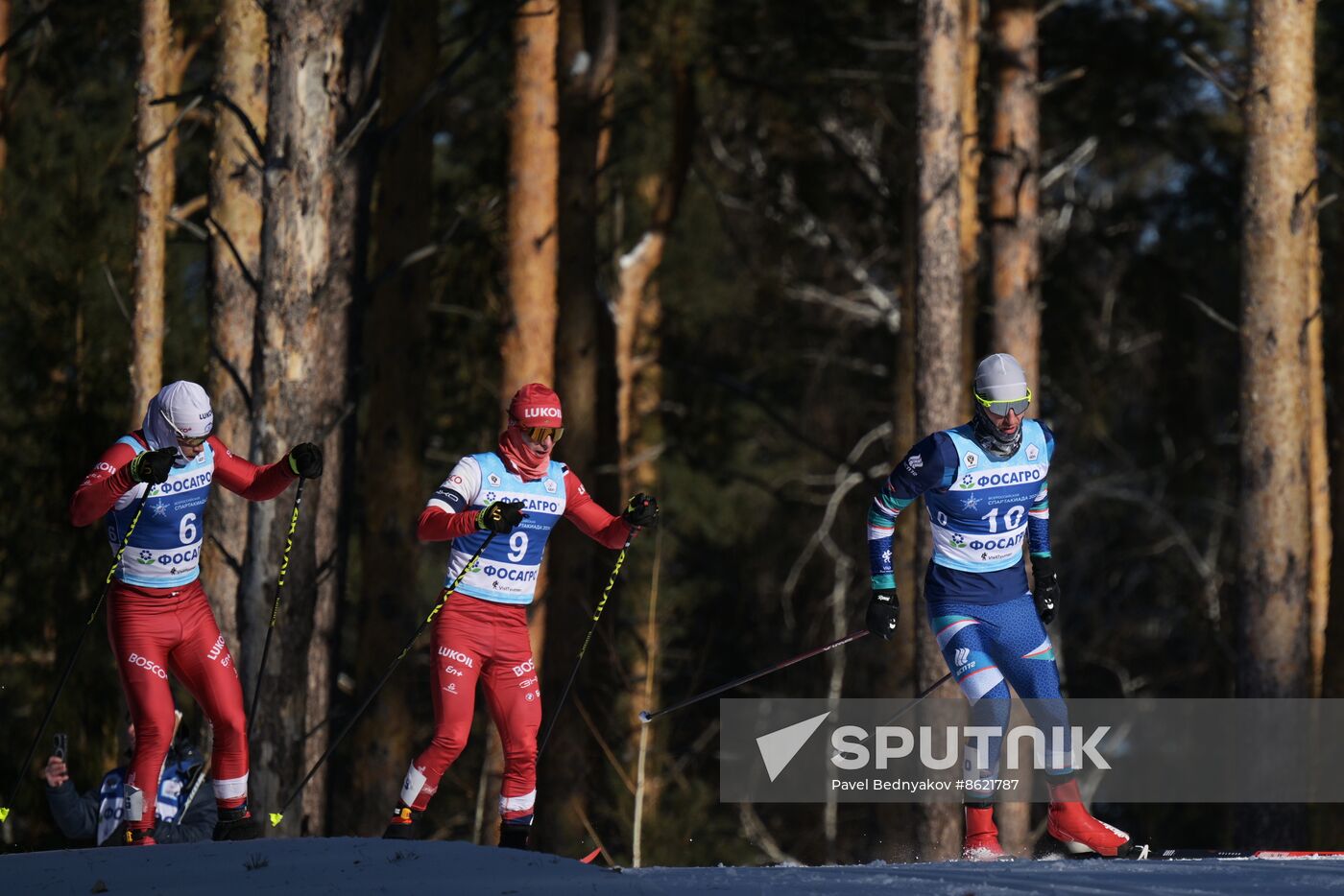 Russia Spartakiad Cross-Country Skiing Men Mass Start