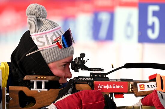 Russia Spartakiad Biathlon Women Relay