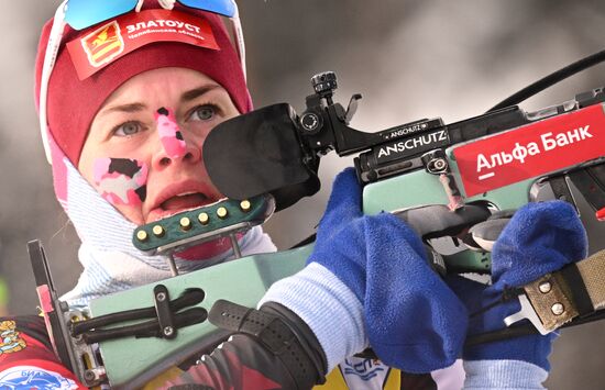 Russia Spartakiad Biathlon Women Relay