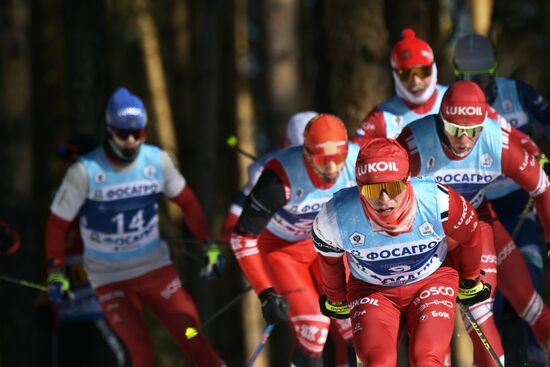 Russia Spartakiad Cross-Country Skiing Men Mass Start