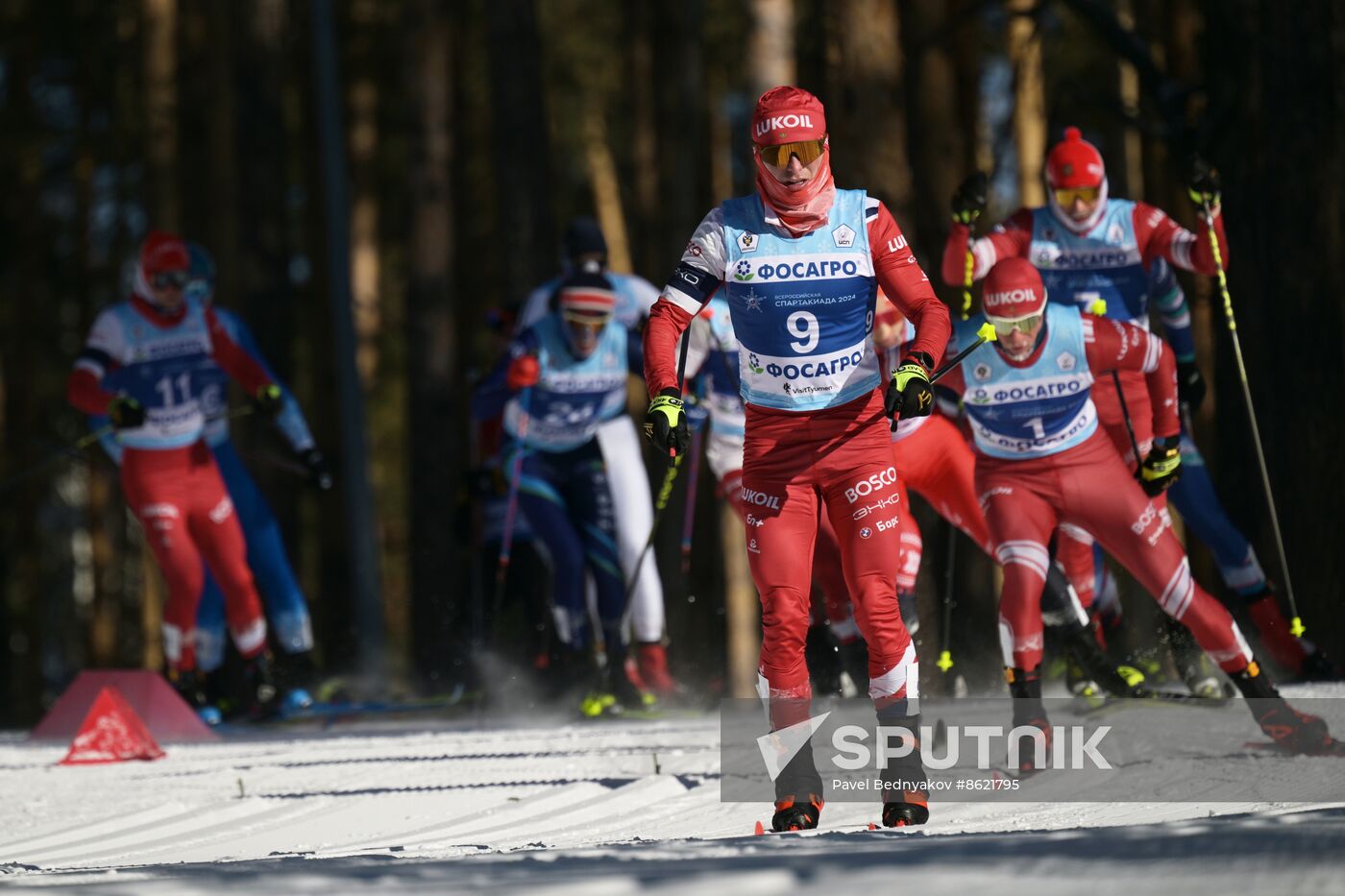 Russia Spartakiad Cross-Country Skiing Men Mass Start