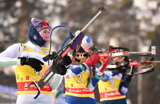 Russia Spartakiad Biathlon Women Relay